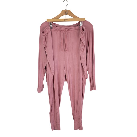 Posh Peanut Other - Posh Peanut Bamboo Pajamas Set Mauve Pink Size 2XL